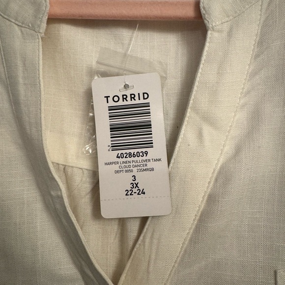 NWT Torrid Harper Linen Tank size 3 - Picture 6 of 6